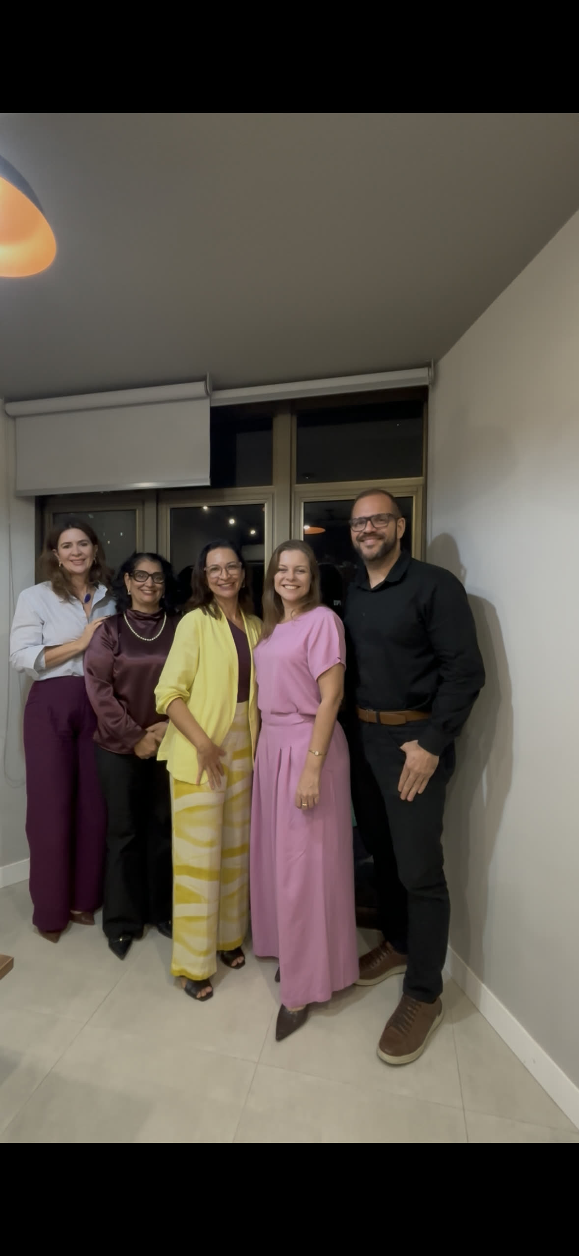 Equipe do treinamento reunida em confraternização.